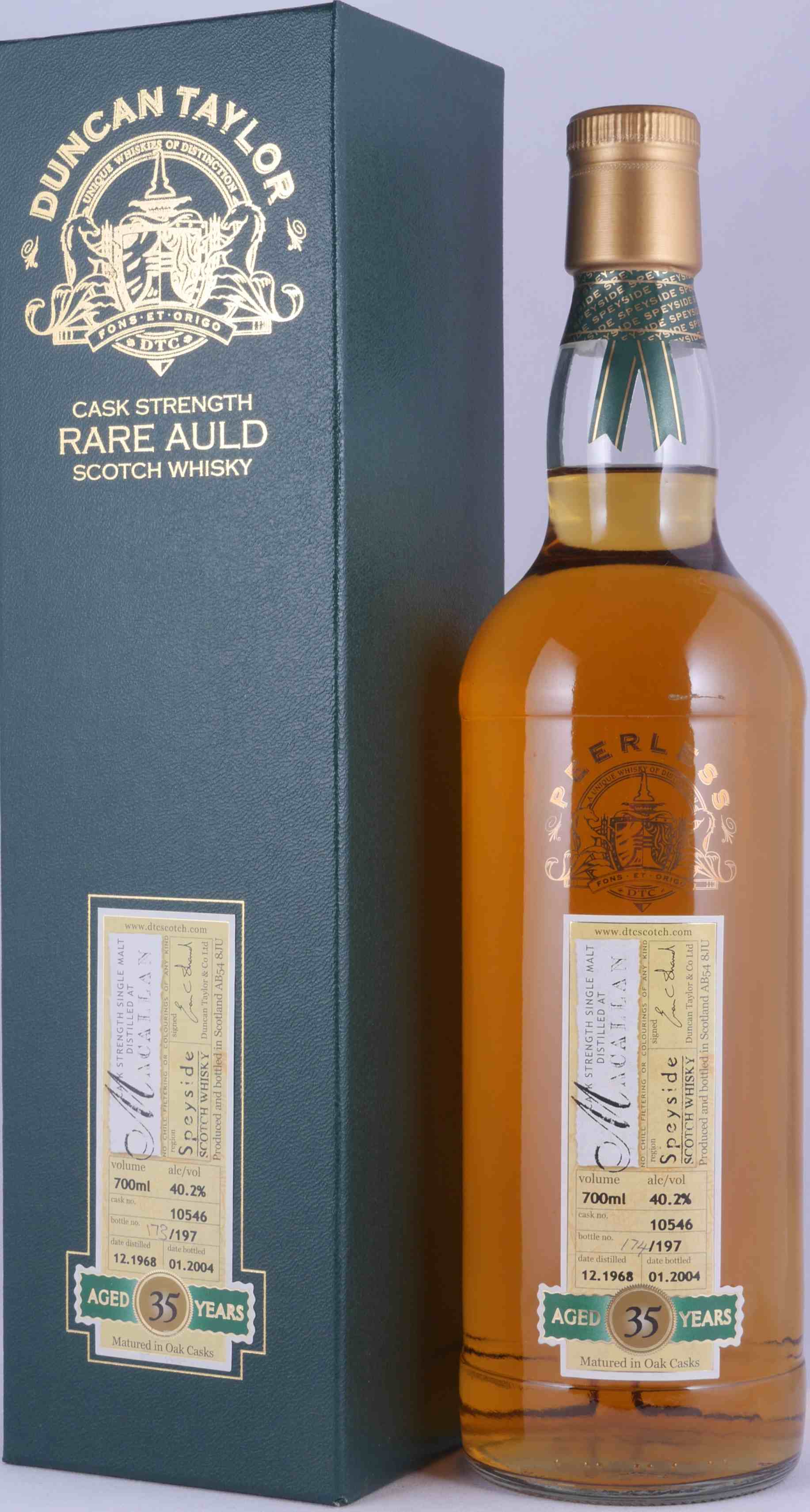 Macallan 1968 35 Years Cask 10546 Dt Rare Auld Whisky 40 2 Rare Only 197 Ebay