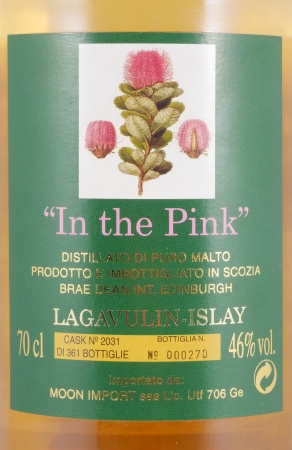 Lagavulin 1988 12 Years Oak Cask No. 2031 In The Pink Moon Collection Islay Single Malt Scotch Whisky 46.0%