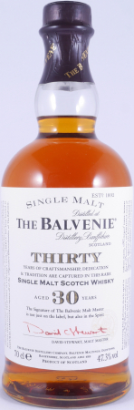 Balvenie Thirty 30 Years Release 2006 Bourbon Casks and Oloroso Sherry Butts Highland Single Malt Scotch Whisky 47.3%