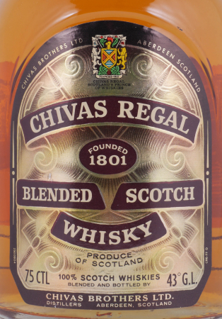 Chivas Regal 12 Years Blended Scotch Whisky 43.0% Vol. 75cl old bottling