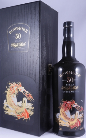 Bowmore 30 Years Sea Dragon Black Ceramic Bottle Limited Edition Islay Single Malt Scotch Whisky 43,0%