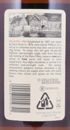 Millburn 1969 35 Years Diageo Rare Malts Selection Limited Edition Highland Single Malt Scotch Whisky Cask Strength 51,2%