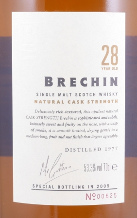 North Port / Brechin 1977 28 Years Refill American Oak Special Bottling 2005 Limited Edition Highland Single Malt Scotch Whisky 53,3%