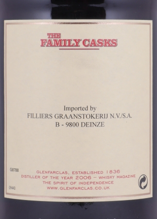 Glenfarclas 1967 39 Years The Family Casks 1st Fill Sherry Hogshead Cask No. 5118 Highland Single Malt Scotch Whisky 58.5%