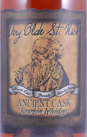 Very Olde St. Nick 15 Years Ancient Cask 107 Proof Silver Wax Sealed Private Family Estate Kentucky Straight Bourbon Whiskey 53,5%