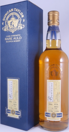 Bowmore 1982 22 Years Oak Cask No. 85012 Duncan Taylor Cask Strength Rare Auld Edition Islay Single Malt Scotch Whisky 57,5%
