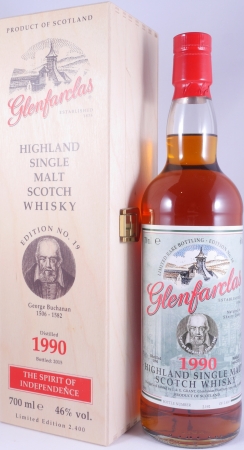 Glenfarclas 1990 24 Years Oloroso Sherry Casks No. 6443, 9251, 10423-27 Edition No. 19 George Buchanan Highland Single Malt Scotch Whisky 46.0%