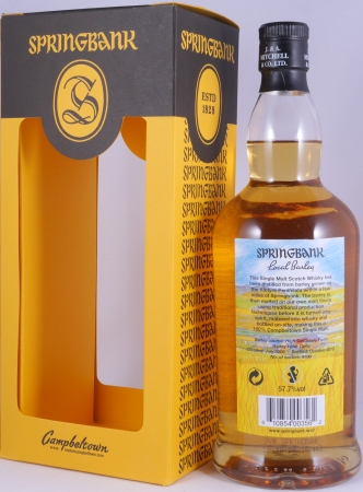 Springbank 2009 9 Years Local Barley Release 2018 Bourbon and Sherry Casks Campbeltown Single Malt Scotch Whisky Cask Strength 57.7%