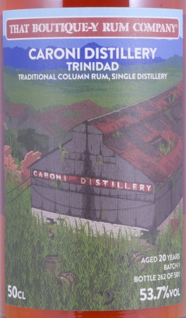 Caroni 1998 20 Years Batch 1 That Boutique-Y Rum Company Traditional Column Trinidad Rum 53,7%