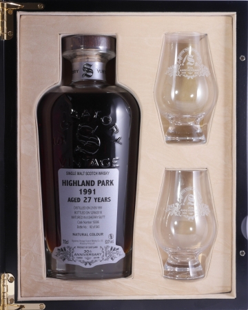 Highland Park 1991 27 Years Sherry Butt Cask No. 15086 Signatory 30th Anniversary Orkney Islands Single Malt Scotch Whisky 52.0%