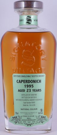 Caperdonich 1995 23 Years Sherry Hogshead Cask No. 95050 Signatory 30th Anniversary Speyside Single Malt Scotch Whisky 58.4%