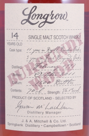 Longrow 1997 14 Years Burgundy Wood Limited Wood Expressions Edition Campbeltown Single Malt Scotch Whisky 56,1%