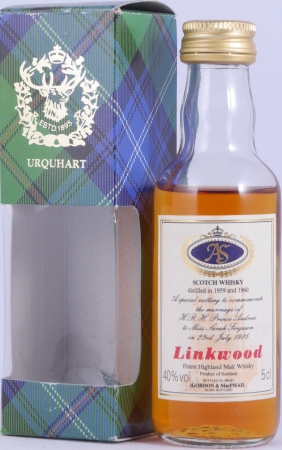 Linkwood 1959 und 1960 Special Vatting Gordon und MacPhail Miniature Highland Single Malt Scotch Whisky 40.0%