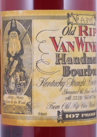 Old Rip Van Winkle 10 Years No. Bottle A348 Handmade Kentucky Straight Bourbon Whiskey 53,5%