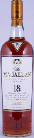 Macallan 1995 18 Years Sherry Oak Highland Single Malt Scotch Whisky 750ml Remy Cointreau NY 43.0%