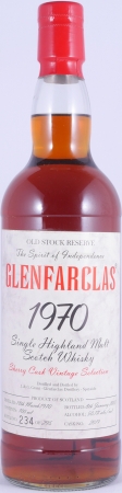 Glenfarclas 1970 32 Years Sherry Cask No. 2019 Old Stock Reserve Vintage Selection Highland Single Malt Scotch Whisky 50,1%