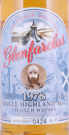 Glenfarclas 1978 24 Years Sherry Casks Edition No. 8 Sir William Wallace Highland Single Malt Scotch Whisky Cask Strength 53,3%