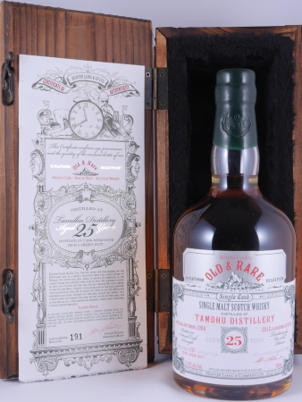 Tamdhu 1988 25 Years Sherry Butt Hunter Laing Old and Rare Platinum Selection Speyside Single Malt Scotch Whisky 53.4%