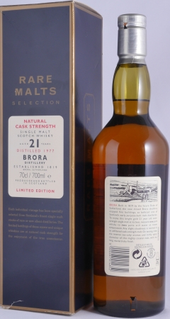 Brora 1977 21 Years Diageo Rare Malts Selection Limited Edition Highland Single Malt Scotch Whisky Cask Strength 56,9%