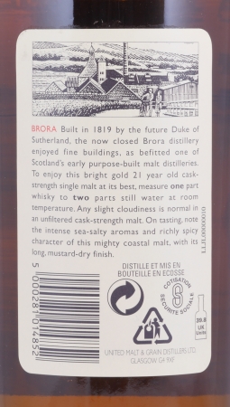 Brora 1977 21 Years Diageo Rare Malts Selection Limited Edition Highland Single Malt Scotch Whisky Cask Strength 56,9%