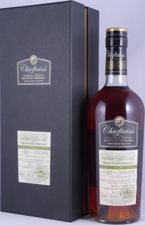 Bunnahabhain 1979 30 Years European Oak Sherry Butt Cask No. 9622 Chieftains Choice Islay Single Malt Scotch Whisky 45.5%