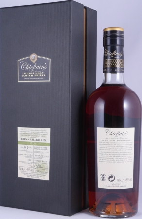 Bunnahabhain 1979 30 Years European Oak Sherry Butt Cask No. 9622 Chieftains Choice Islay Single Malt Scotch Whisky 45,5%