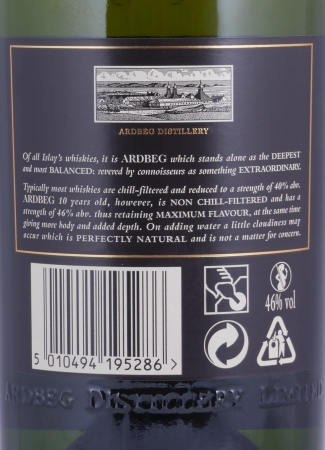 Ardbeg Ten Black Mystery II Limited Edition Islay Single Malt Scotch Whisky 46.0%