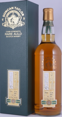 Glenlivet 1968 35 Years Oak Cask No. 2840 Duncan Taylor Cask Strength Rare Auld Edition Speyside Single Malt Scotch Whisky 43,6%