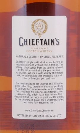 Clynelish 1992 15 Years Franconian Red Wine Finish Cask No. 90721 Ian McLeod Chieftains Choice Highland Single Malt Scotch Whisky 50.0%