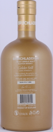 Bruichladdich 1984 23 Years Golder Still 3rd Release Bourbon Squat Hogsheads Islay Single Malt Scotch Whisky 51,0%