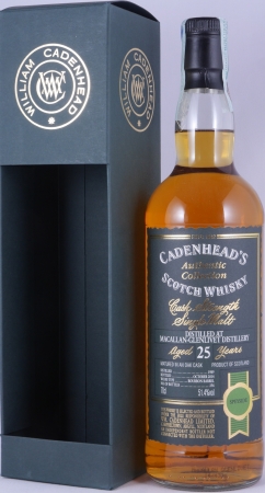 Macallan-Glenlivet 1989 25 Years Bourbon Barrel Cadenhead Speyside Single Malt Scotch Whisky Cask Strength 51,4%