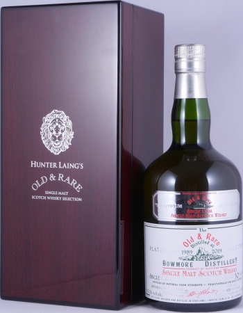 Bowmore 1989 30 Years Hunter Laing Old and Rare Heritage Platinum Selection Islay Single Malt Scotch Whisky Cask Strength 53,1%