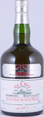 Bowmore 1989 30 Years Hunter Laing Old and Rare Heritage Platinum Selection Islay Single Malt Scotch Whisky Cask Strength 53,1%