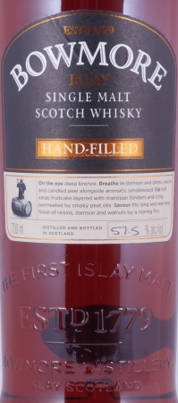 Bowmore 2004 10 Years First Fill Oloroso Sherry Butt Cask No. 1487 Hand-Filled Edition Islay Single Malt Scotch Whisky 57,5%