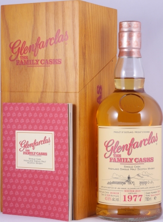 Glenfarclas 1977 41 Years The Family Casks 1st Fill Sherry Hogshead Cask No. 7293 Highland Single Malt Scotch Whisky 43.6%