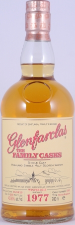 Glenfarclas 1977 41 Years The Family Casks 1st Fill Sherry Hogshead Cask No. 7293 Highland Single Malt Scotch Whisky 43.6%