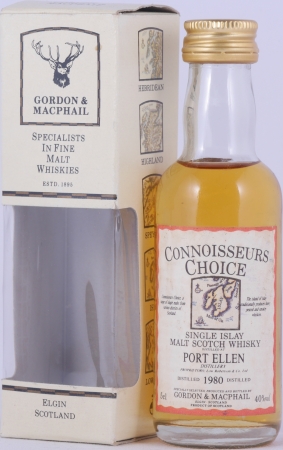 Port Ellen 1980 Gordon und MacPhail Connoisseurs Choice Miniatur Islay Single Malt Scotch Whisky 40,0%