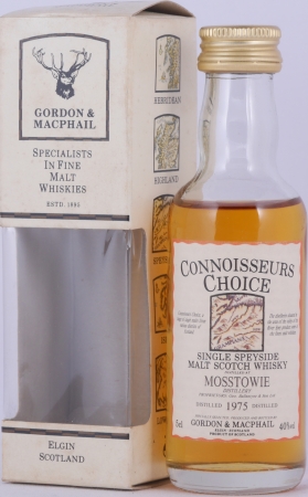 Mosstowie 1975 18 Years Gordon and MacPhail Connoisseurs Choice Miniature Speyside Single Malt Scotch Whisky 40.0%