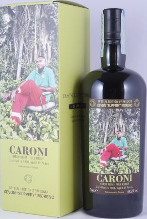 Velier Caroni 1998 21 Years Employees Special Edition 2nd Release Kevon "Slippery" Moreno Full Proof Heavy Trinidad Rum 69.5%