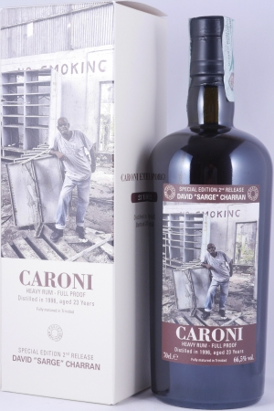 Velier Caroni 1996 23 Years Employees Special Edition 2nd Release David “Sarge” Charran Full Proof Heavy Trinidad Rum 66.5%