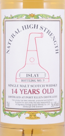 Port Ellen 14 Years Old Signatory Vintage Natural High Strength Bottling No. 9 Islay Single Malt Scotch Whisky 56,4%