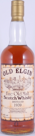 Old Elgin 1939 Gordon and MacPhail Fine Old Malt Scotch Whisky 40.0%