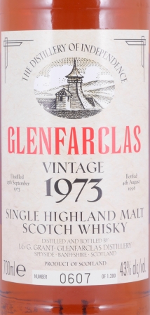 Glenfarclas 1973 24 Years Sherry Casks The Spirit of Independence Highland Single Malt Scotch Whisky 43.0%