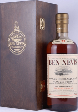 Ben Nevis 1967 37 Years Sherry Hogshead Cask No. 2219 Highland Single Malt Scotch Whisky Cask Strength 54.4%