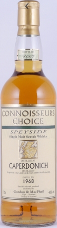 Caperdonich 1968 39 Years Refill Sherry Butts Gordon and MacPhail Connoisseurs Choice Speyside Single Malt Scotch Whisky 46.0%