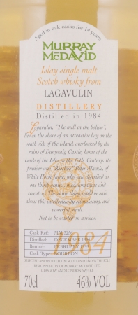 Lagavulin 1984 14 Years Bourbon Cask No. MM 3256 Murray McDavid Islay Single Malt Scotch Whisky 46,0%