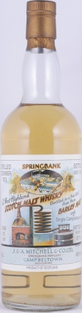 Springbank 1970 20 Years Bourbon Cask No. 3341 Pure Barley Malt Campbeltown Single Malt Scotch Whisky 46,0%