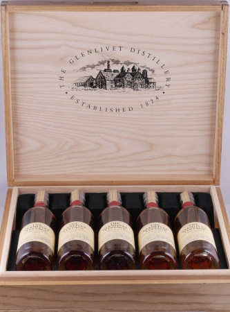 Glenlivet 1967-1972 26-31 Years Cask Strength Vintage Single Cask Collection Speyside Single Malt Scotch Whisky 5x 200ml