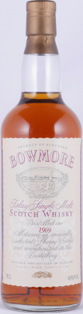 Bowmore 1969 Matured in Selected Sherry Casks Cream Seagull Label Islay Single Malt Scotch Whisky 43,0%