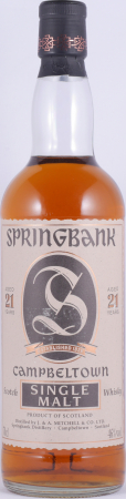 Springbank 21 Years Release 1995 Jagged Label Edge Campbeltown Single Malt Scotch Whisky 46.0%